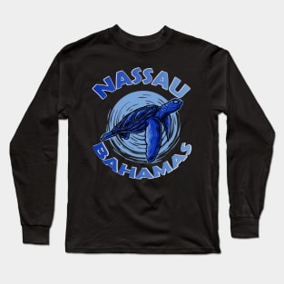 sea turtle nassau bahamas souvenirs , gift for women Long Sleeve T-Shirt